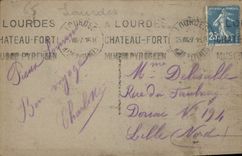 CPA Lourdes La Basilique et le Gave 