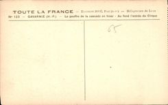 CPA Gavarnie HP Le gouffre de la cascade en hiver Au fond l'entree du Cirque 