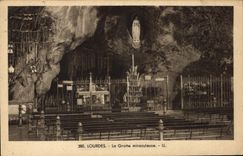 CPA Lourdes La Grotte miraculeuse 