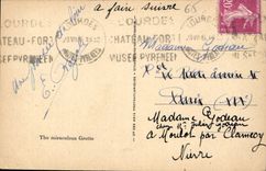 CPA Lourdes La Grotte miraculeuse 