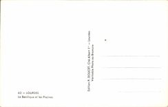 CPA Lourdes La Basilique et les Piscines 