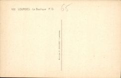 CPA Lourdes La Basilique 