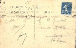 CPA Lourdes La Basilique et le Fer a cheval 