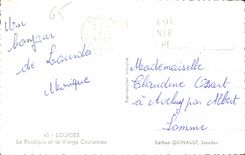 CPA Lourdes La Basilique et la Vierge Couronnee 