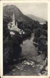 CPA Lourdes La Basilique et le Gave 