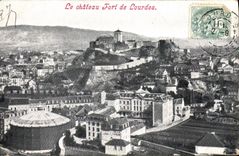 CPA Le chateau Fort de Lourdes 