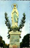 CPA Lourdes Statue de la Vierge 