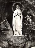 CPA Lourdes La Vierge de la Grotte 