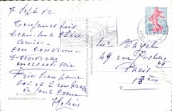 CPA Lourdes La Basilique et le Pic du Jer 