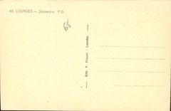 CPA Lourdes Souvenirs 