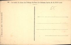 CPA Les stalles du choeur de l'Abbaye St Pierre de Solesmes 