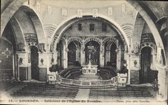 CPA Lourdes Interieur de l'Eglise du Rosaire 