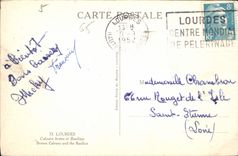 CPA Lourdes Calvaire breton et Basilique 