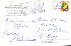 CPA Lourdes La Basilique Souterraine St Pie 