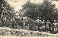 CPA Lourdes VIII Station du Calvaire 