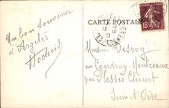 CPA Lourdes La Vallee d'Argeles et la Chaine des Pyrenees 