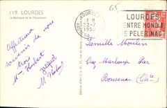 CPA Lourdes La Basilique et le Monument 