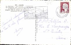 CPA Lourdes La Basilique Les Piscines L'Apparition 