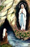 CPA Lourdes L'Apparition 