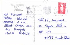 CPA Lourdes L'Apparition 