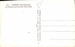 CPA Lourdes Htes Pyrenees La Vierge couronnee de l'Esplanade 