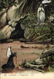 CPA Lourdes L'Apparition 
