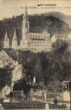 CPA Lourdes La Basilique et la Grotte 