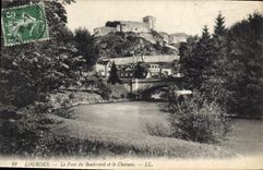 CPA Lourdes Le Pont du Boulevard et le Chateau 