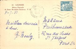 CPA Lourdes Maison Paternelle de Sainte Bernadette Soubirous PD 