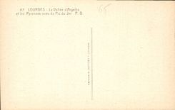 CPA Lourdes La Vallee d'Argeles et les Pyrenees vues du Pic du Jer 