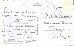 CPA Lourdes La Basilique Vue generale 