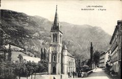 CPA Les Pyrenees St Sauveur L'Eglise 