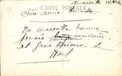 CPA Marseille Palais Longchamp motif principal 