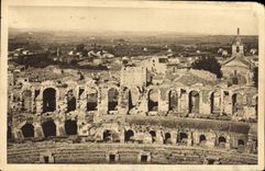 CPA Arles Bouches du Rhone vue generale prise des Arenes 