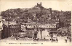 CPA Marseille Panorama vu a Vol d'Oiseau 
