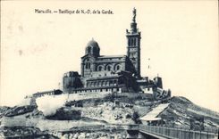 CPA Marseille Basilique de N d de la Garde 