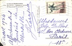 CPA Le Littoral Mediterraneen Marseille Basilique et Ascenseur de Notre Dame de la Garde 