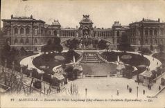 CPA Marseille Ensemble du Palais Longchamp Chef d'oeuvre de l'Architecte Esperandieu 