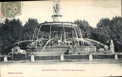 CPA Aix en Provence Fontaine Monumentale 
