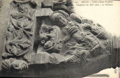 CPA Arles Cloitre Saint Trophime Chapiteau du XII siecle la Nativite 