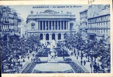 CPA Marseille le Square de la Bourse 