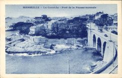 CPA Marseille la Corniche Pont de la Feusse Monnale 