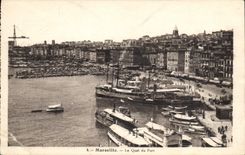 CPA Marseille le Quai du Port Bateaux