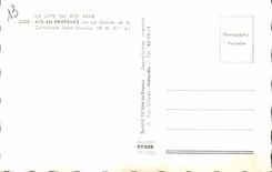 CPA La Cite du Roy Rene Aix en Provence le Cloitre de la Cathedrale Saint Sauveur M H XI S 