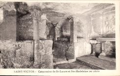 CPA Saint Victor Catacombes de St Lazare et Ste Madeleine 1er siecle 