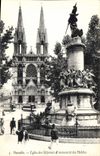CPA Marseille Eglise des Reformes et Monument des Mobiles 