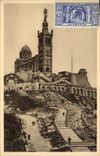 CPA Marseille Basilique N D de la Garde Vignette La crypte