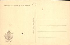 CPA Marseille Basilique N D de la Garde Vignette La crypte