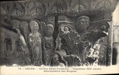 CPA Arles Cloitre Saint Trophime Chapiteau XII siecle Annonciation des Bergers 
