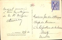 CPA Marseille la Place Castellane et la Fontaine Cantini